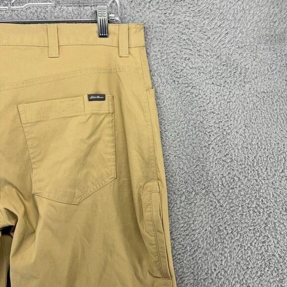 Eddie Bauer Pants men's 38x32 Brown Convertible Tech Stretch Performance Hiking - Picture 7 of 12